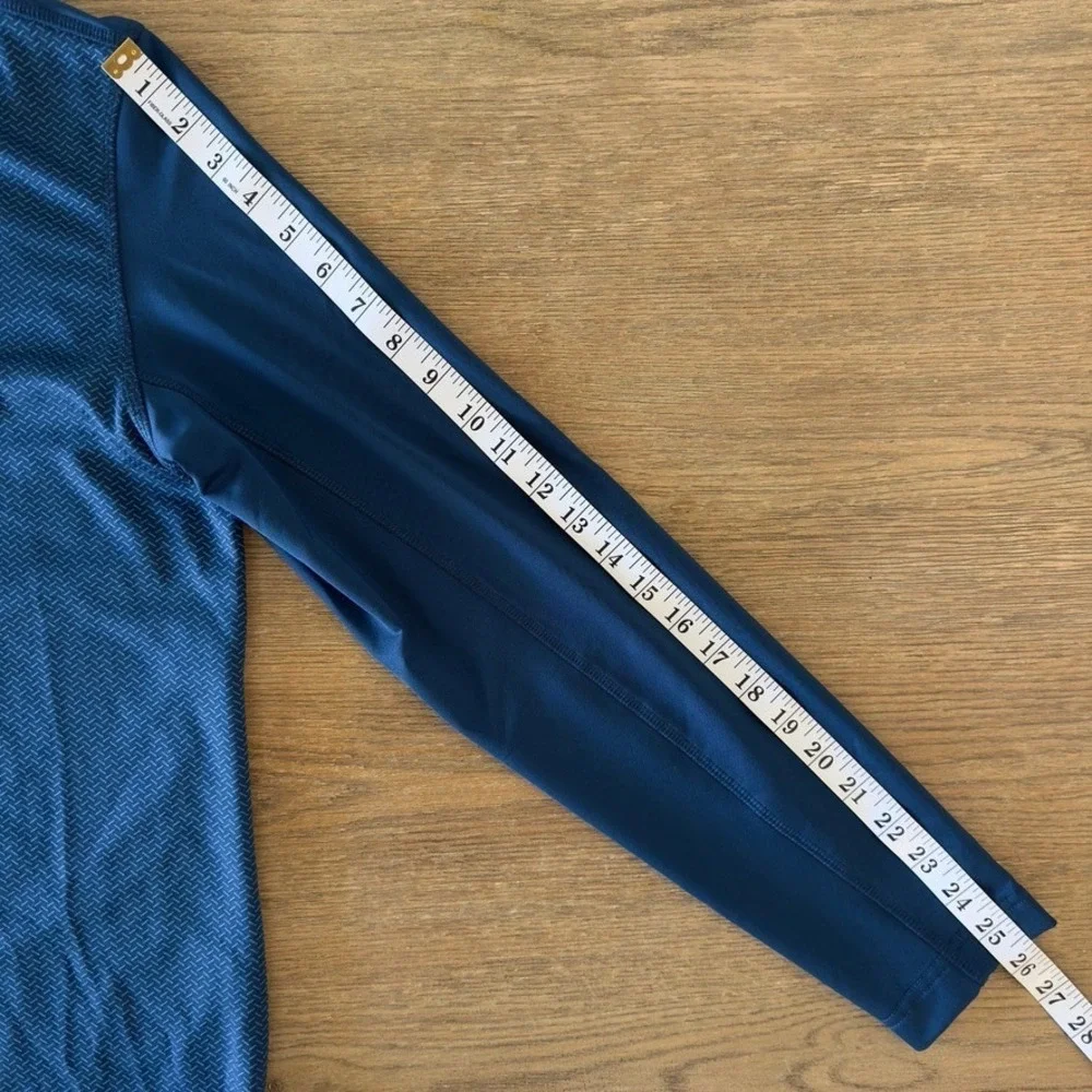 Dunning Golf Kerim 1/4 Zip Golf Jacquard Performance Pullover-Blue-Men's Sz M‎